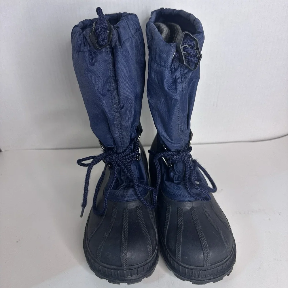 Sorel‎ Snow Boots Youth Size 5 Blue Super Trooper Winter Insulated Waterproof